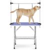 Large Grooming Table for Pet Dog and Cat with Adjustable Arm and Clamps Large Heavy Duty Animal grooming table, 42''/Blue