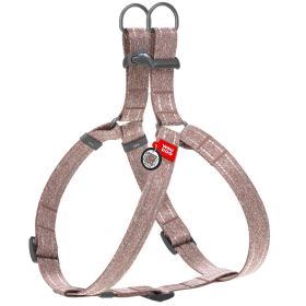 Re Cotton Dog Harness Eco Friendly for Small Dogs Medium Large Dogs Reflective Harness with Adjustable Size for Male Female Dogs Brown Color Large Siz