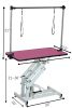 42.5INCH HYDRAULIC PET GROOMING TABLE WITH "H" ARM PINK