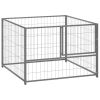 Dog Kennel Silver 39.4"x39.4"x27.6" Steel