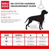 Re Cotton Dog Harness Eco Friendly Harness for Small Dogs Medium Large Dogs Reflective Dog Harness with Adjustable Size for Male Female Dogs L Size Pi