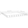 Dog Kennel Black 1076.4 ft¬≤ Steel