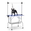 Large Grooming Table for Pet Dog and Cat with Adjustable Arm and Clamps Large Heavy Duty Animal grooming table, 42''/Blue