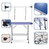 Large Grooming Table for Pet Dog and Cat with Adjustable Arm and Clamps Large Heavy Duty Animal grooming table, 42''/Blue