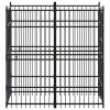 Outdoor Dog Kennel Steel 19.8 ft¬≤