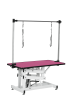 42.5INCH HYDRAULIC PET GROOMING TABLE WITH "H" ARM PINK