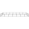 Dog Kennel Black 266.0 ft¬≤ Steel