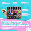 Dog Hair Dye 8 Color Dog Safe Hair Dye Non Toxic & Temporary Pet Hair Dye for Dogs