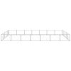 Dog Kennel Silver 376.7 ft¬≤ Steel