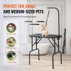 VEVOR Pet Grooming Table Arm with Clamp, 32''x18'' Dog Grooming Station, Foldable Pets Grooming Stand for Medium and Small Dogs, Free No Sit Haunch Ho