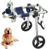 VEVOR 2 Wheels Dog Wheelchair for Back Legs, Pet Wheelchair Lightweight & Adjustable Assisting in Healing, Dog Cart/Wheelchair for Injured, Disabled,